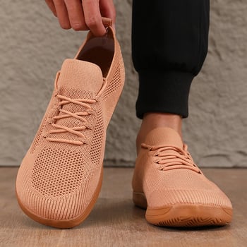 Loafers respirabili din plasă, vârf rotund, talpă EVA, închidere cu șireturi, unisex, pantofi casual de vară