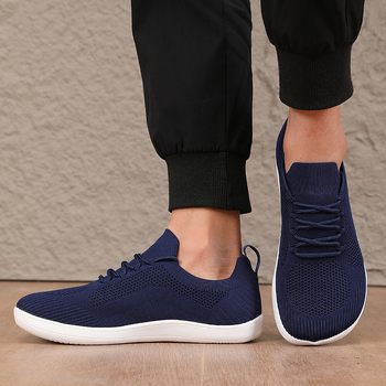 Loafers respirabili din plasă, vârf rotund, talpă EVA, închidere cu șireturi, unisex, pantofi casual de vară