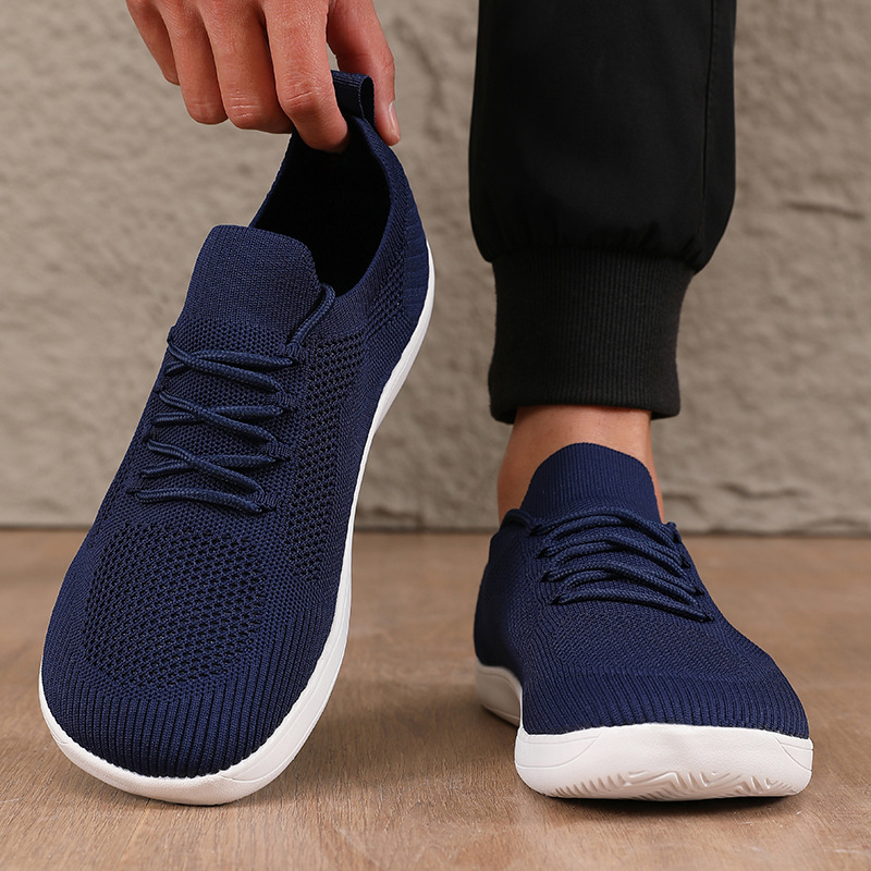 Loafers respirabili din plasă, vârf rotund, talpă EVA, închidere cu șireturi, unisex, pantofi casual de vară