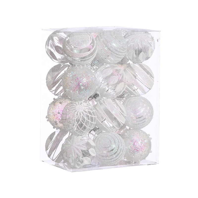 Vianočné gule ozdoba PS materiál, moderný minimalistický štýl, poloručne-polomontáž, 2025 Vianočná guľa 5