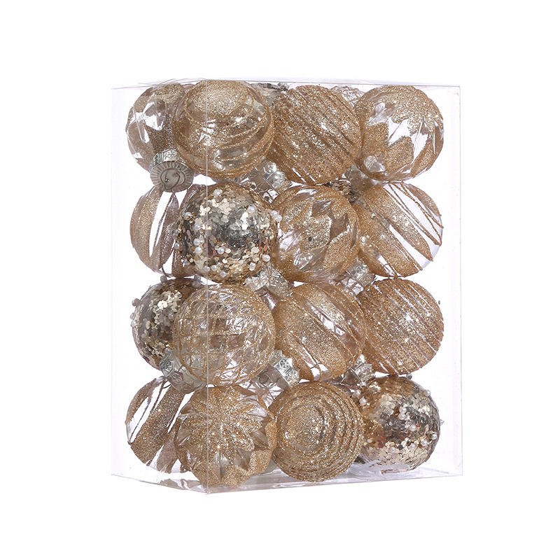 Vianočné gule ozdoba PS materiál, moderný minimalistický štýl, poloručne-polomontáž, 2025 Vianočná guľa 5