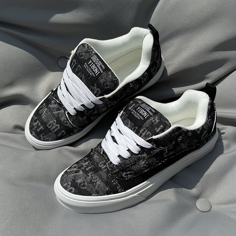 Unisex tenisky z plátna, nízke, s guľatým nosom, EVA stielka, gumová podrážka, šnúrky