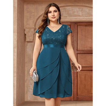 Svadobné šaty s čipkou a flitrami, dlhé rukávy, Vinylon materiál, pre všetky ročné obdobia, pre ženy stredného a staršieho veku