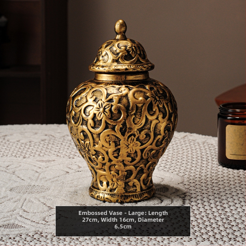 Keramická váza General Jar — Antický stredoveký štýl, ručne maľovaná, ručne vyrobená, európsky štýl (keramika; európsky štýl; ručne maľovaná; ručne vyrobená)