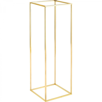 Suport metalic pentru flori de nuntă, cadru dreptunghiular din fier cu finisaj electroplacat, recuzită pentru amenajarea spațiului nunții