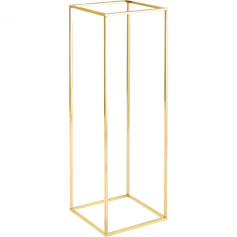 Suport metalic pentru flori de nuntă, cadru dreptunghiular din fier cu finisaj electroplacat, recuzită pentru amenajarea spațiului nunții