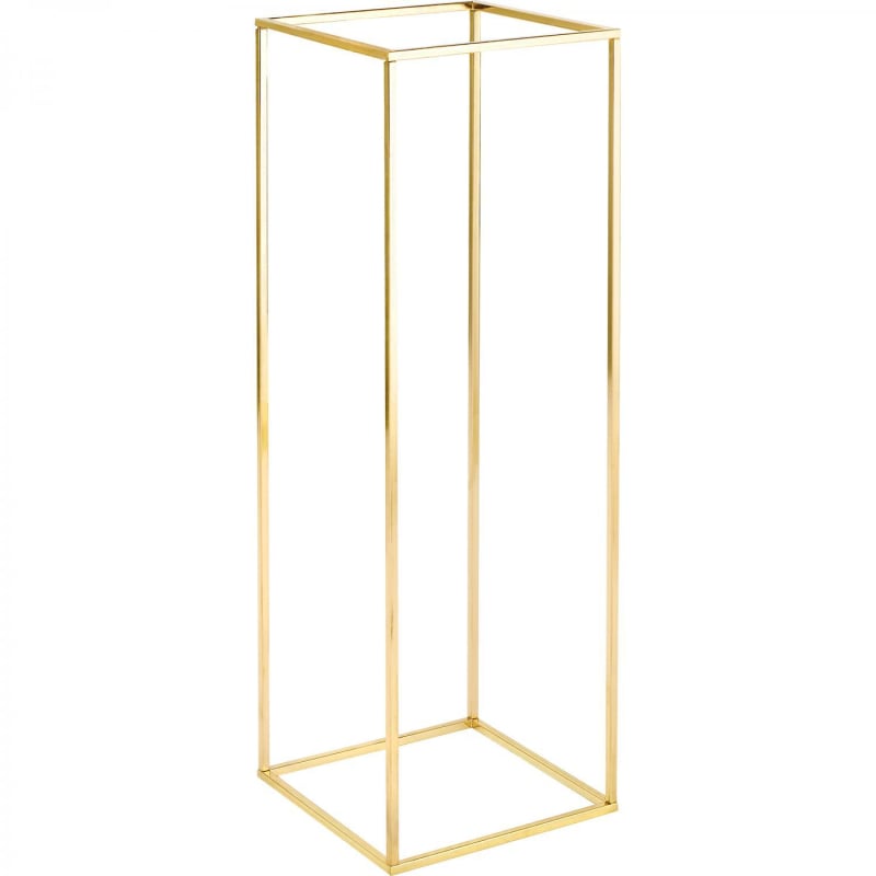 Suport metalic pentru flori de nuntă, cadru dreptunghiular din fier cu finisaj electroplacat, recuzită pentru amenajarea spațiului nunții