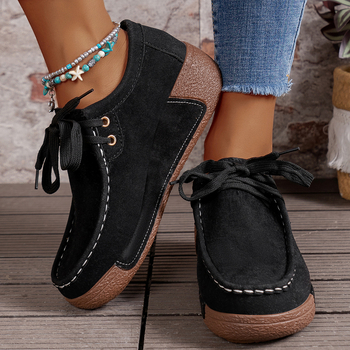 Pantofi sport casual unisex slip-on, vârf rotund, partea superioară PU, căptușeală PU, talpă din cauciuc