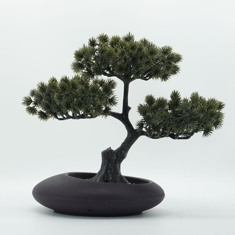 Plastový dekoratívny strom Welcome Pine — Mingyi 156, vstrekované spracovanie, určený na ozdobu, stolovú dekoráciu a rekvizitu na fotografiu.