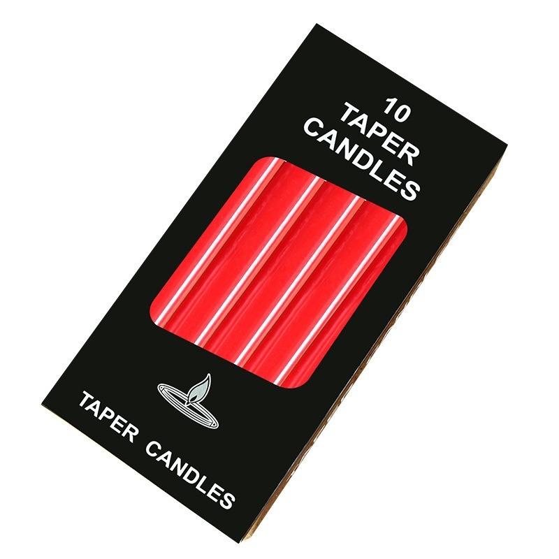 Forest Fire парафинова цилиндрична обикновена свещ за осветление, изработена полу ръчно и полуавтоматично.