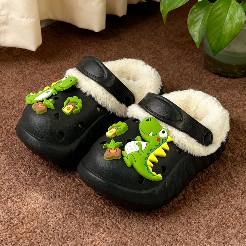 Laste slip-on kingad avadega, fleece vooder, paks tald, kõrgendatud kõrgus, tüdrukutele