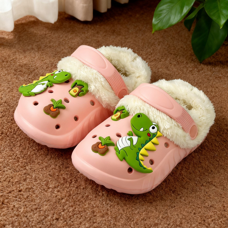 Laste slip-on kingad avadega, fleece vooder, paks tald, kõrgendatud kõrgus, tüdrukutele