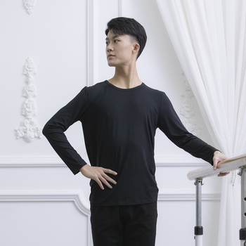 Top bărbătesc de dans din modal — țesătură modal 95%, căptușeală Spandex 5%, adult, bărbat, dans modern