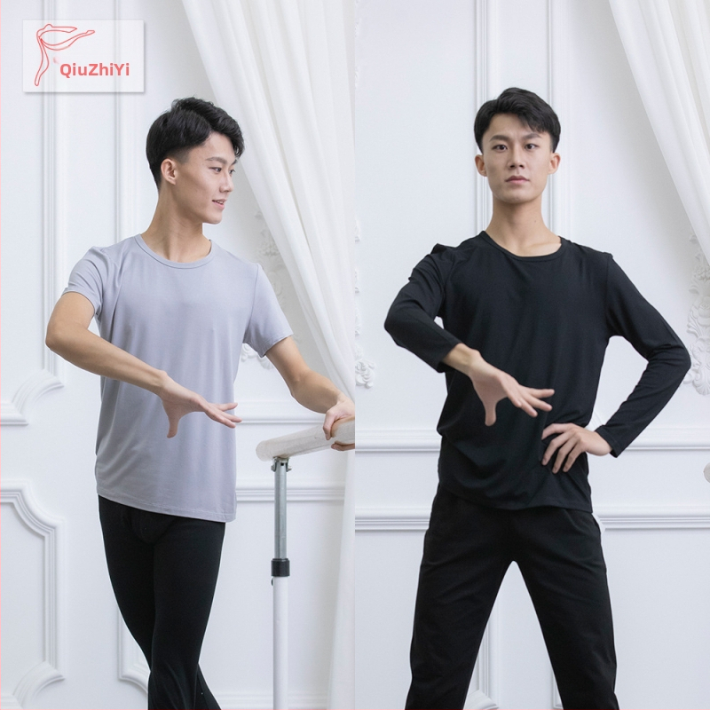 Modal vīriešu deju tops — 95% modal audums, Spandex iekšmats 5%, pieaugušais vīrietis