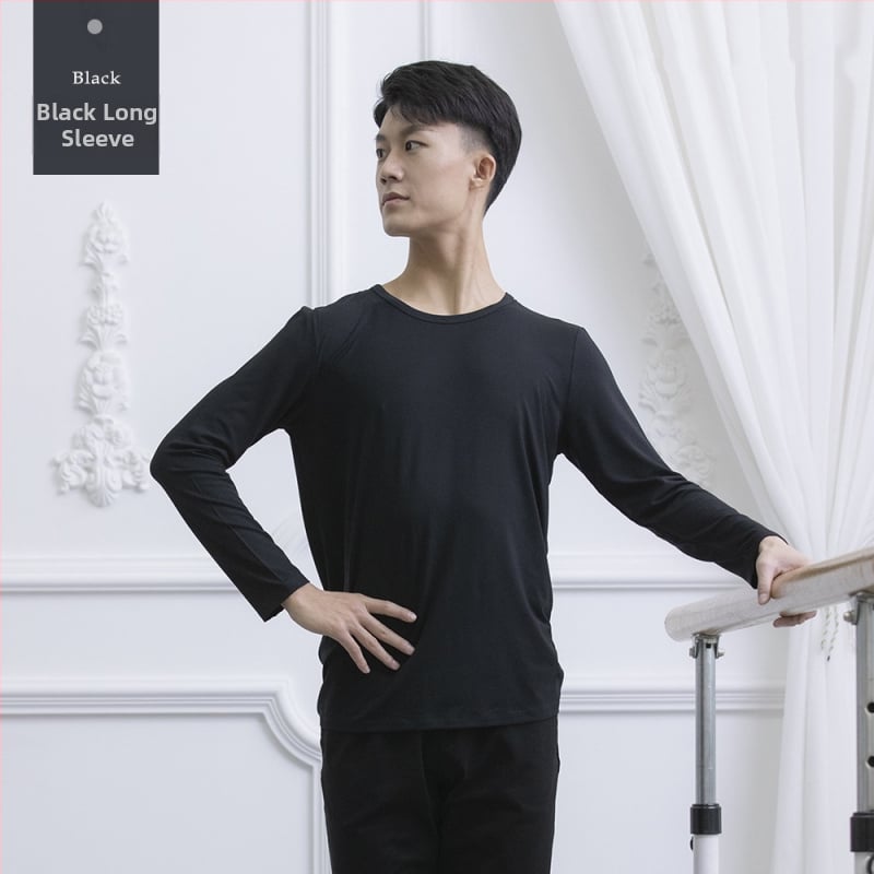 Modal vīriešu deju tops — 95% modal audums, Spandex iekšmats 5%, pieaugušais vīrietis