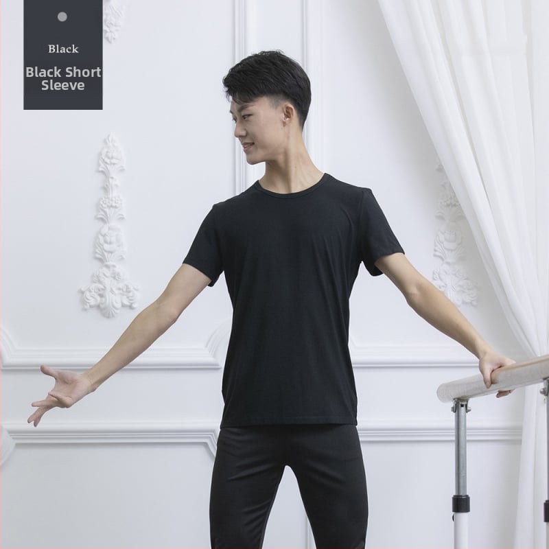 Modal vīriešu deju tops — 95% modal audums, Spandex iekšmats 5%, pieaugušais vīrietis