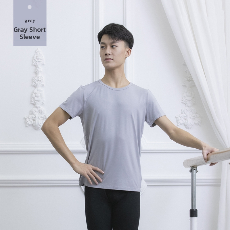 Modal vīriešu deju tops — 95% modal audums, Spandex iekšmats 5%, pieaugušais vīrietis