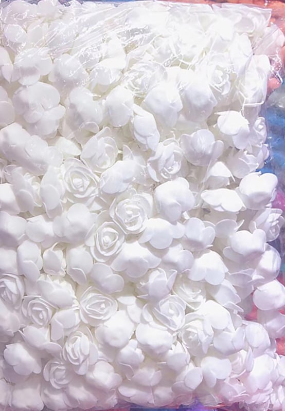 Maokai Večná ruža – Mini PE penyová umelá ruža pre DIY čelenku a veniec; MOQ 2 balenia; 500 kvetov na balenie