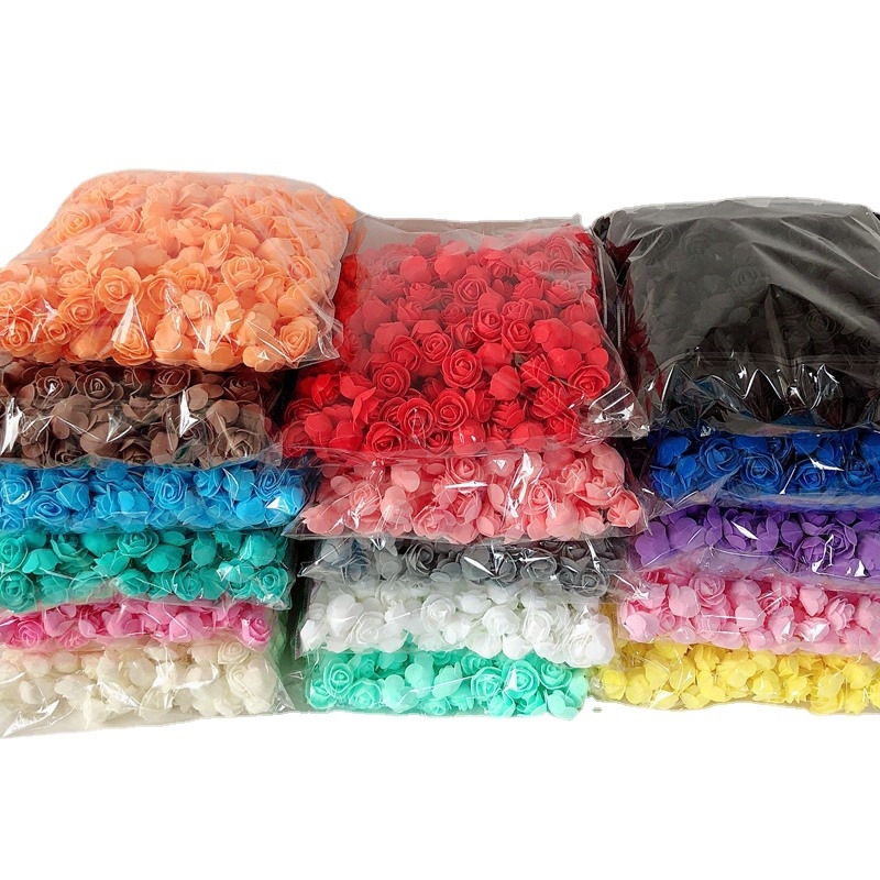 Maokai Večná ruža – Mini PE penyová umelá ruža pre DIY čelenku a veniec; MOQ 2 balenia; 500 kvetov na balenie