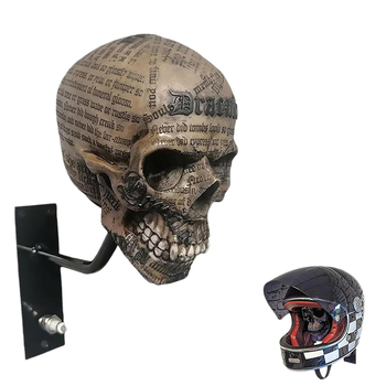 Držač kacige za motocikl s lubanjom – Proizvod od smole, Materijal: smola, Tip materijala: plast/smola, Značka: Drugo, Pakiranje: Obično pakiranje