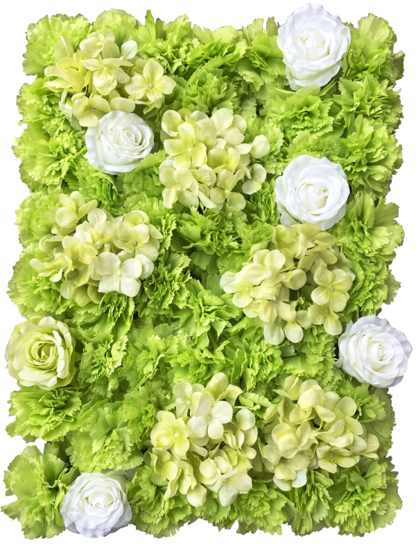 Stena z hodvábnych kvetov - Yuxiang; Materiál: Hodvábne kvety; Variácia: Ruža, Eukalyptus, Camelia; Prispôsobenie: K dispozícii; Účel: Svadobné pozadie, rekvizity na fotografiu