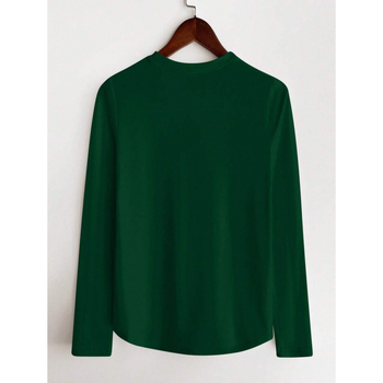 Unisex majica, Slim fit kroj, 3/4 rukavi, flis podstava, materijal od mliječno-proteinskih vlakana (51–70%), otisak logotipa