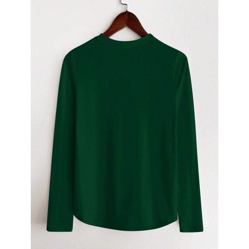 Unisex majica, Slim fit kroj, 3/4 rukavi, flis podstava, materijal od mliječno-proteinskih vlakana (51–70%), otisak logotipa