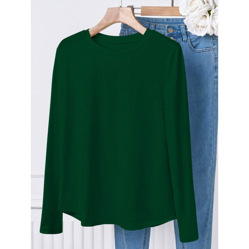 Unisex majica, Slim fit kroj, 3/4 rukavi, flis podstava, materijal od mliječno-proteinskih vlakana (51–70%), otisak logotipa