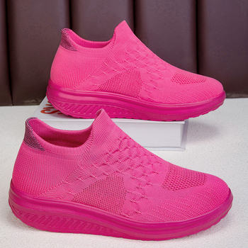 Ženske tenisice: prozračni mrežasti gornji dio, okrugli vrh, slip-on, EVA potplat