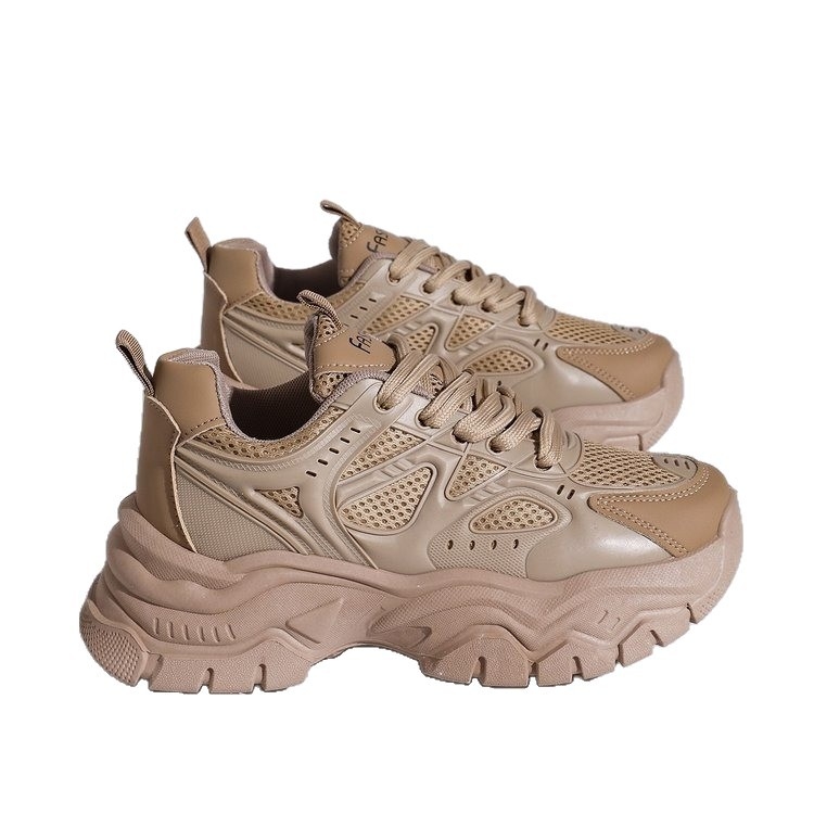 Ženske sportskocasual tenisice s PU gornjim dijelom, okrugli vrh prsta, gumeni đon, srednja visina pete 3-5 cm, visok dio 3-7 cm