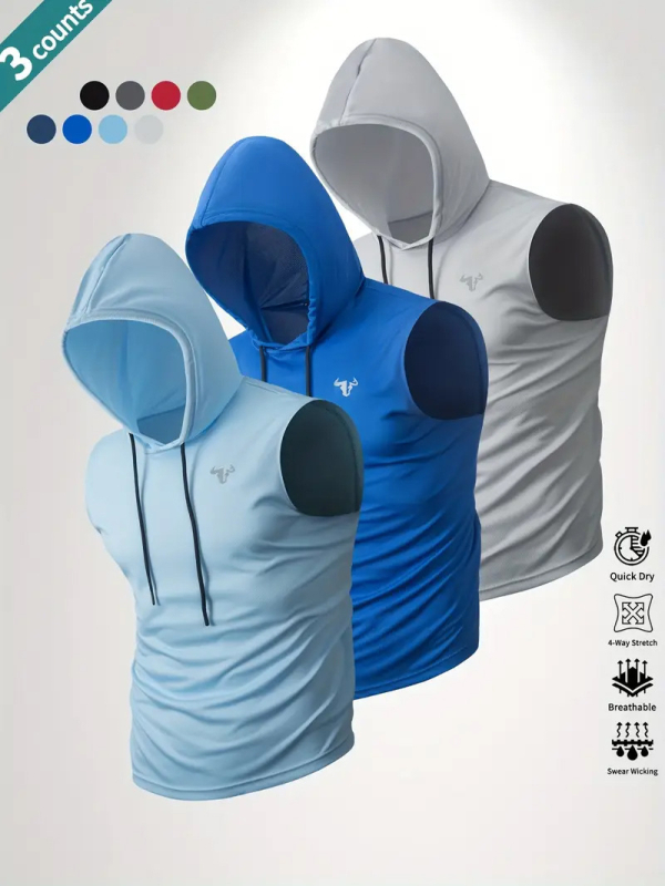 Muški top s kapuljom, 100% poliester, 180-250 g, okrugli izrez, tiskani dizajn