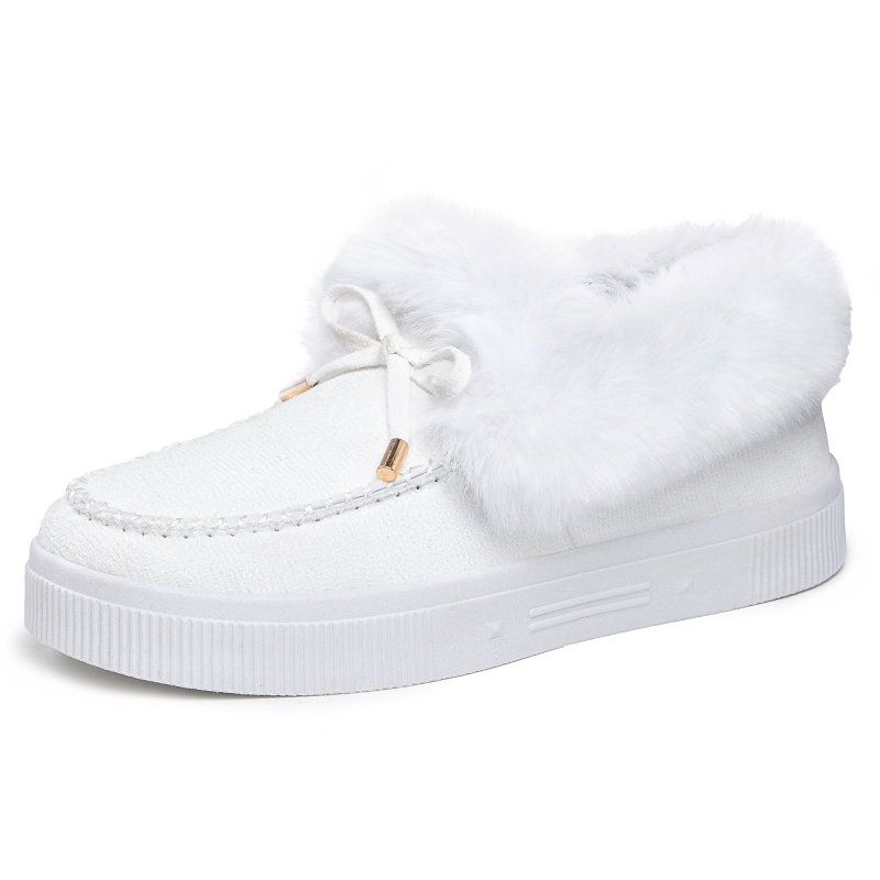 Női téli csizma velúr felsőrésszel, műszőrme bélés, alacsony szár, slip-on