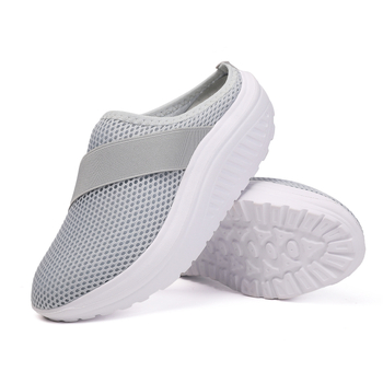 Keturių sezonų aukštinantys kasdieniai bateliai su viena juosta, tinklinis viršus, EVA padas, apvali nosis