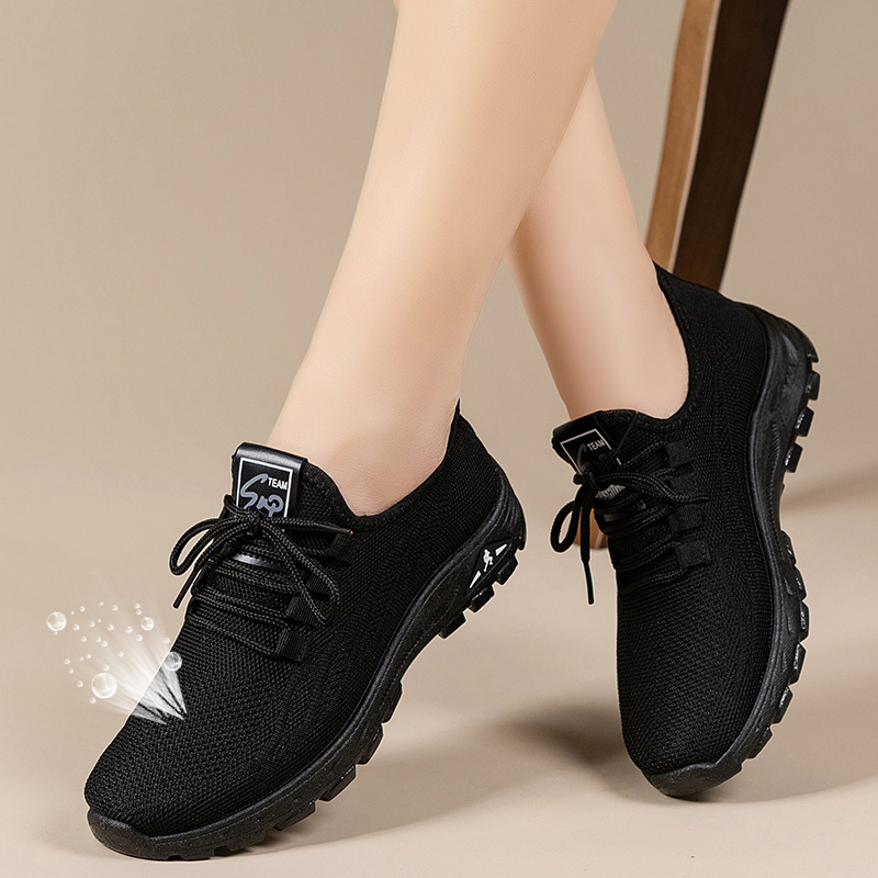 Naiste Fly-Knit kõndimiskingad, hingavad, libisemiskindla tald, madal ülaosa, ees nöörimisega kinnitatav, injekteeritud tald, igapäevaseks kasutamiseks