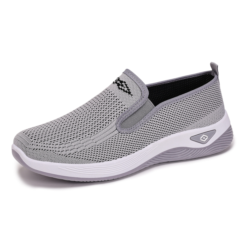 Őszi női vászoncipő – slip-on, légáteresztő felsőrész fly-weaving, kerek orr, sík PVC talp, textil bélés
