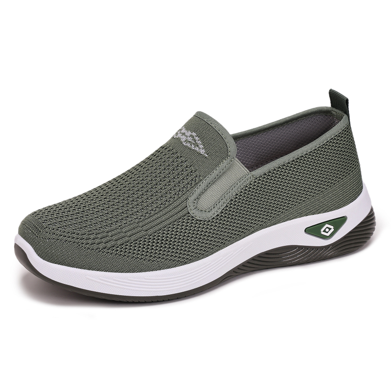 Őszi női vászoncipő – slip-on, légáteresztő felsőrész fly-weaving, kerek orr, sík PVC talp, textil bélés