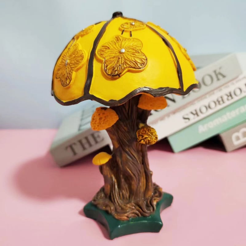 Mo Tian настолна лампа от серията Stained Glass Plant – смола, готова за подарък