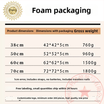 Nástenné hodiny JT1301 s kvarcovým pohonom, batériové napájanie, kovový ciferník, puzdro z umeleckého železa