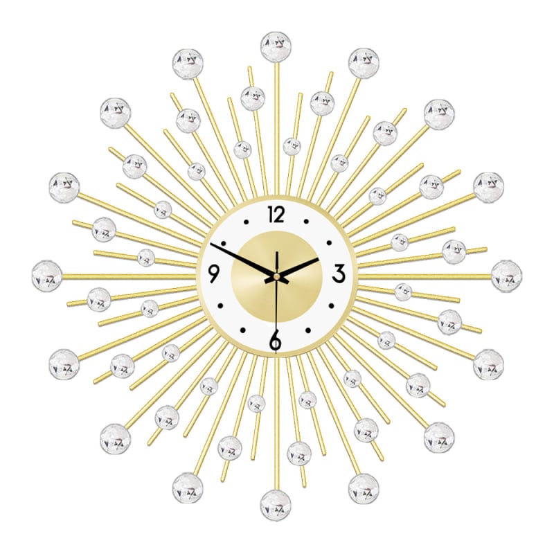 Nástenné hodiny JT1301 s kvarcovým pohonom, batériové napájanie, kovový ciferník, puzdro z umeleckého železa