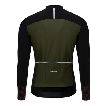 Zimná cyklistická bunda s fleecovou podšívkou, z polyesteru, s dlhými rukávmi, vhodná na cestný a horský bicyklizmus