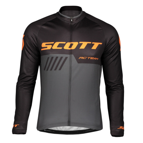 Zimná cyklistická bunda s fleecovou podšívkou, z polyesteru, s dlhými rukávmi, vhodná na cestný a horský bicyklizmus