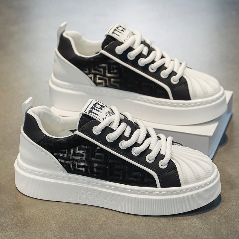 Pantofi sport casual pentru bărbați, partea superioară din microfibră, talpă din cauciuc, căptușeală din plasă, vârf rotund, toc mic 1-3 cm