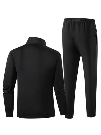 Unisex športový set pozostávajúci zo dvoma časťami so zapínaním na zips a nohavíc, 95% polyester, jarné-jesenné tréningové oblečenie