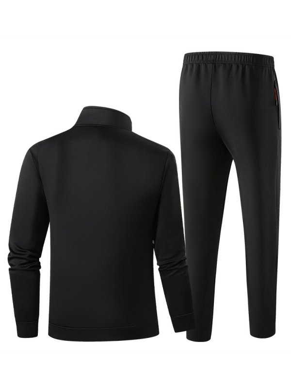 Unisex športový set pozostávajúci zo dvoma časťami so zapínaním na zips a nohavíc, 95% polyester, jarné-jesenné tréningové oblečenie