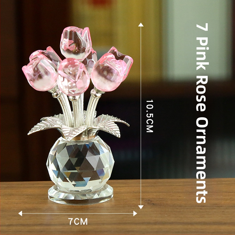 Krištáľový sklenený stojan na telefón, ozdoba – model LSSJBJ478, Jiang Shisheng, moderný minimalistický štýl