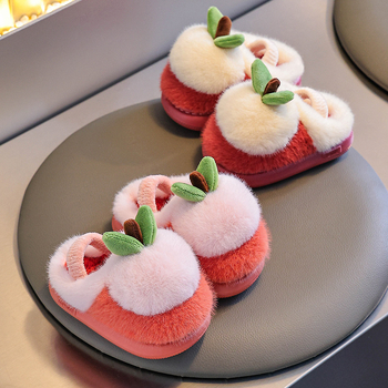 Детски пантофи от флийс с карикатурен мотив — унисекс, противохлъзгаща EVA подметка