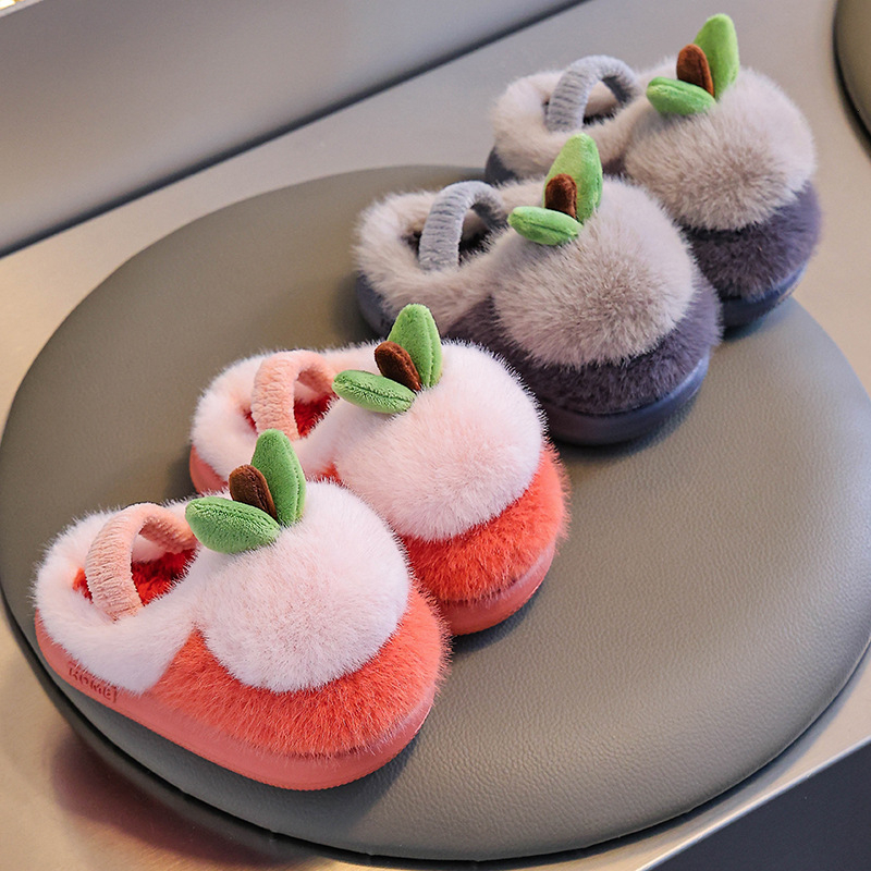 Детски пантофи от флийс с карикатурен мотив — унисекс, противохлъзгаща EVA подметка