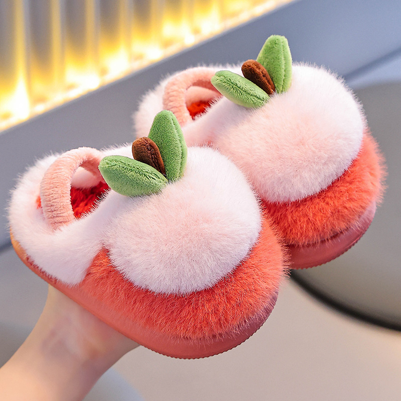 Детски пантофи от флийс с карикатурен мотив — унисекс, противохлъзгаща EVA подметка