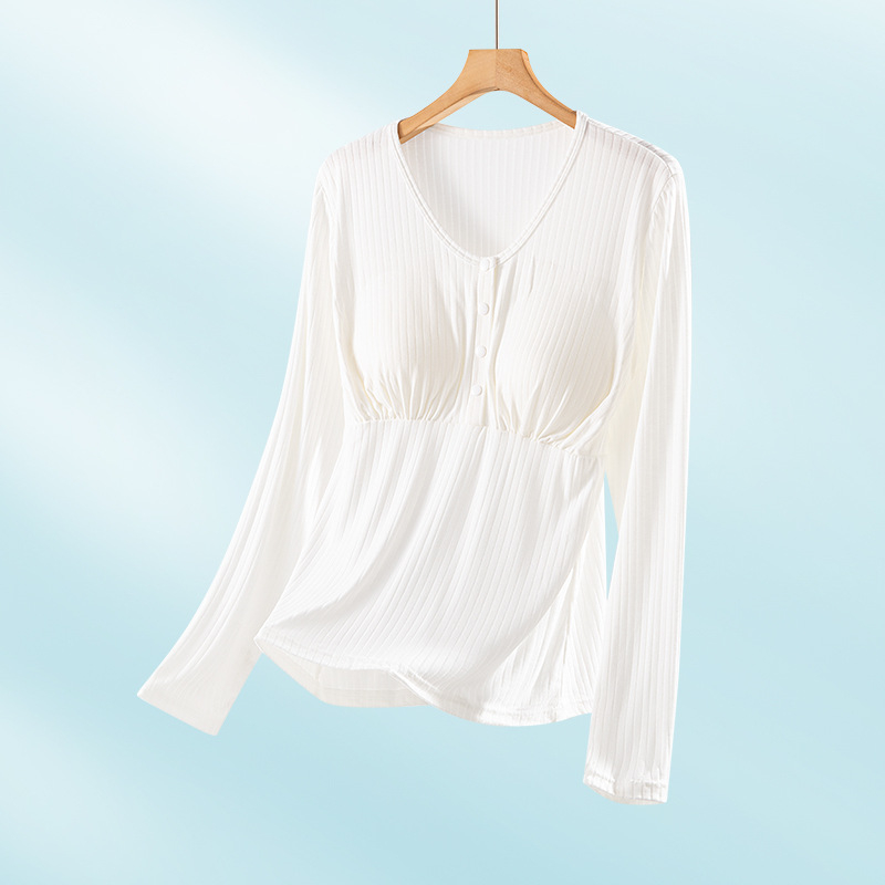 Dojčenie top s4 gombíkmi, dlhé rukávy, priedušná viskóza (95-100%), hrubé tkaniny 251-300 g/m²