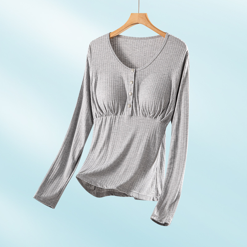 Dojčenie top s4 gombíkmi, dlhé rukávy, priedušná viskóza (95-100%), hrubé tkaniny 251-300 g/m²